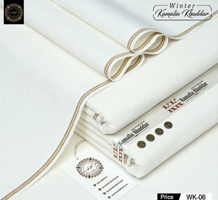 Men's Unstitched Khaddar Plain Suit