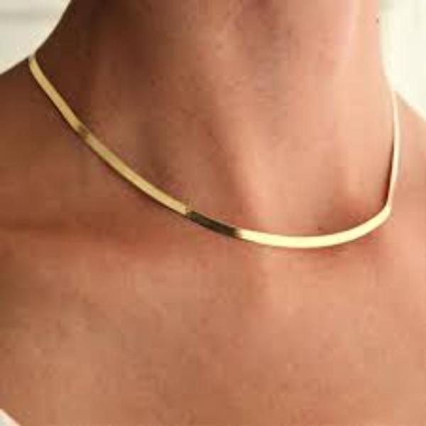 Funky Gold Plated Artificial Stones Chain