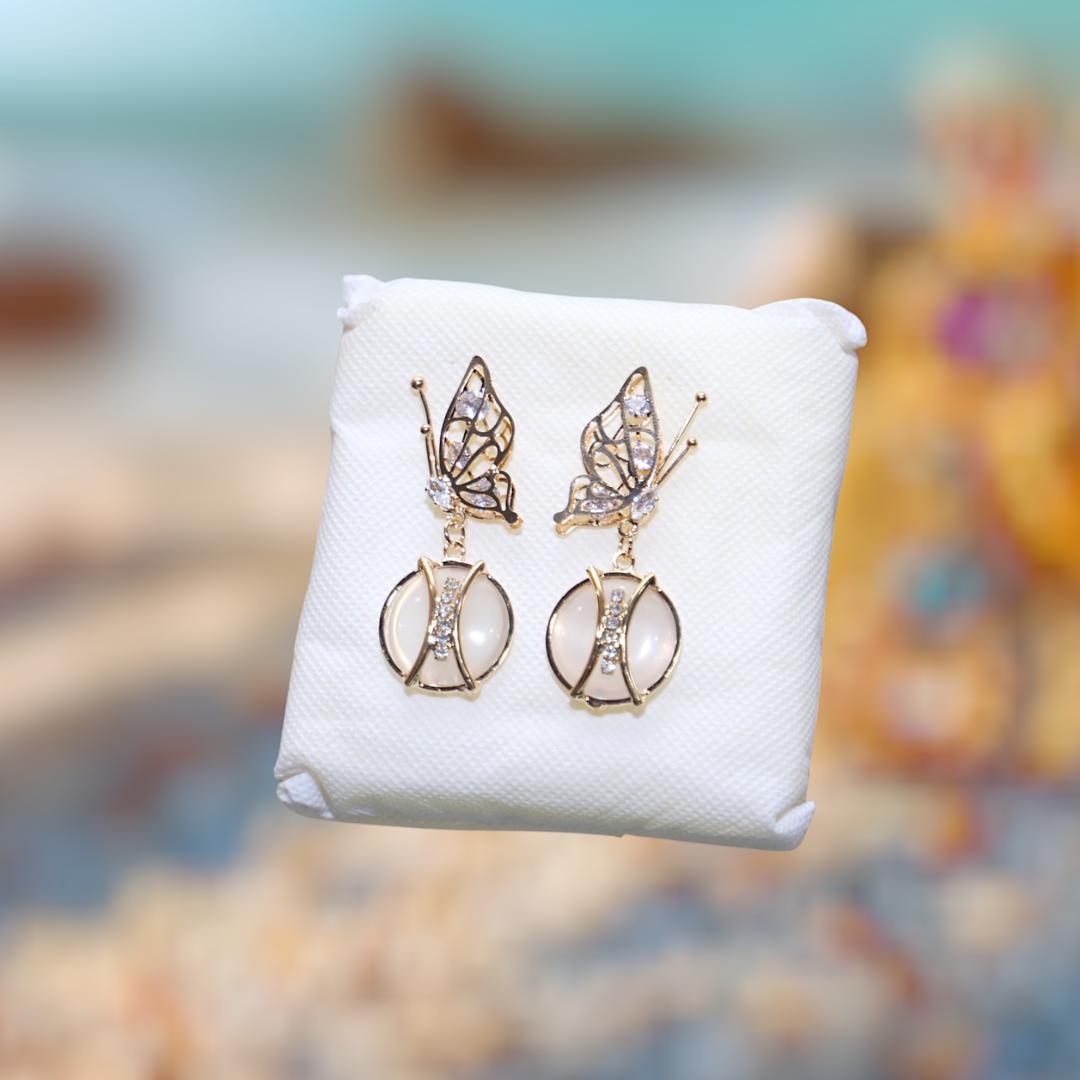 Butterfly Design Gold Plated Earring