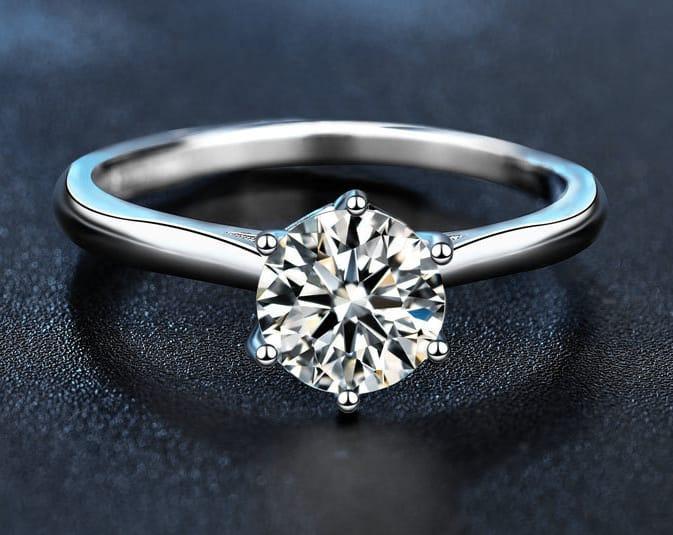 Modern Design Crystal Charm Ring for Unisex 1 Pc