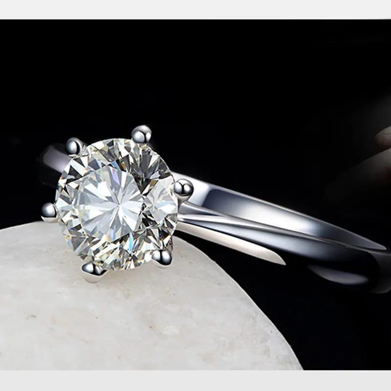 Modern Design Crystal Charm Ring for Unisex 1 Pc