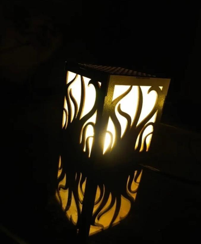 Wooden Side Table Lamp For Room And Office
