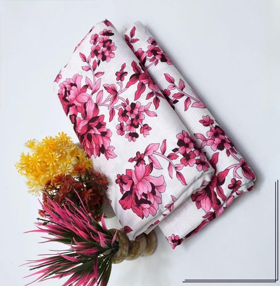 2 Pcs Women's Unstitched Printed Suit