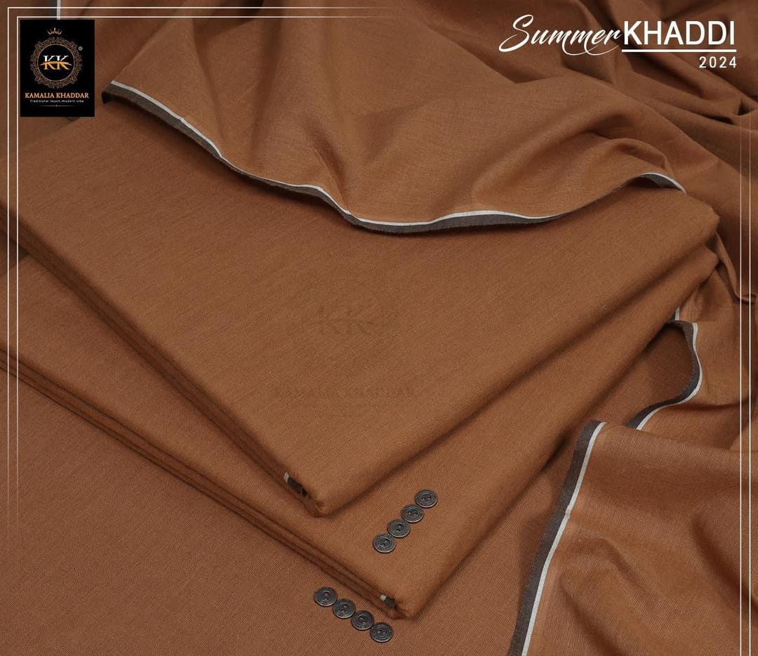 Men's Unstitched Khaddar Plain Suit