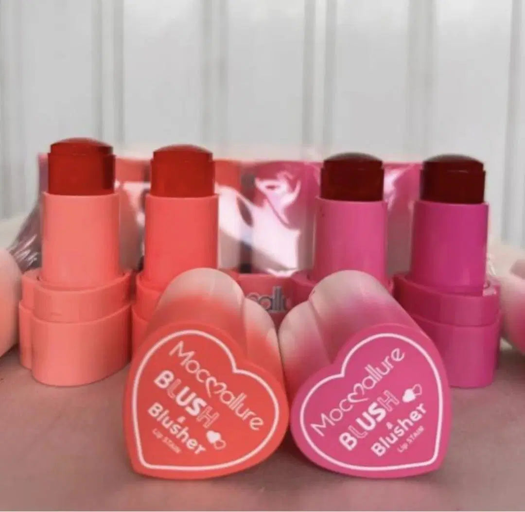 4 Pcs Jelly Blush Stick - 24 Hours Full Coverage, Sheer Texture in Multicolor