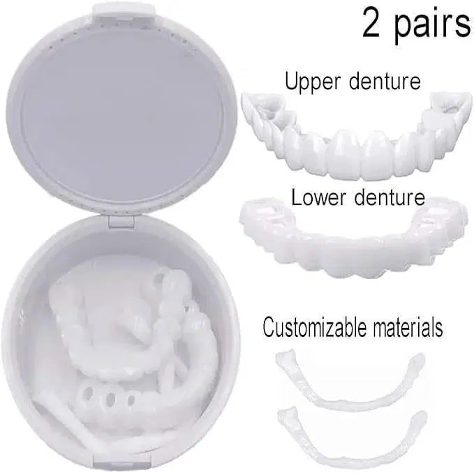 Snap On Fake Teeth - Easy Application for Instant Smile Transformation (1 Pc)