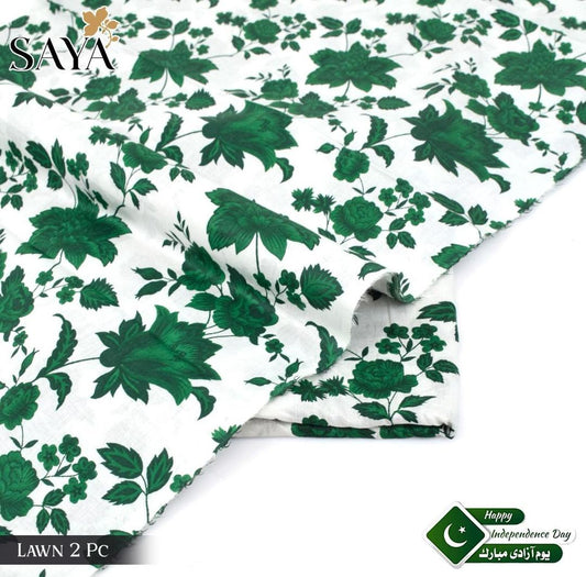 2 Pcs Women's Unstitched Printed Suit