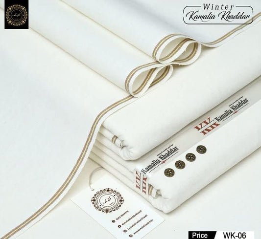 Men's Unstitched Khaddar Plain Suit