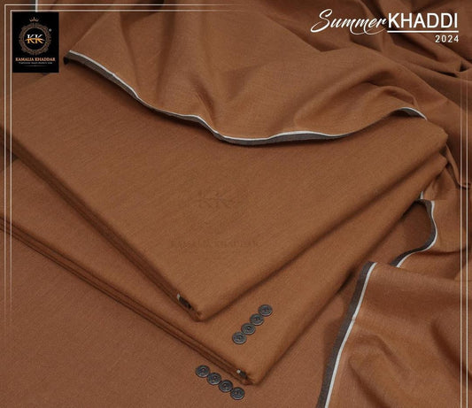 Men's Unstitched Khaddar Plain Suit