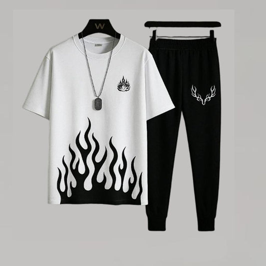 2 Pcs Men's Micro Plain Track Suit