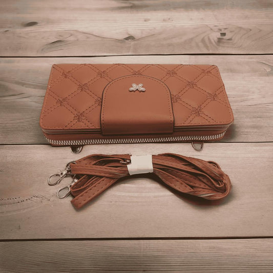 Women's PU Leather Embroidered Clutch