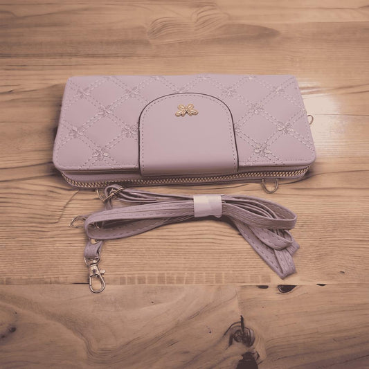 Women's PU Leather Embroidered Clutch