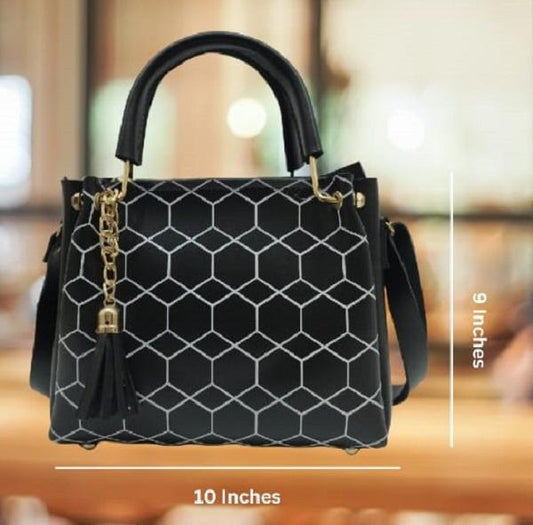 Women's PU Leather Printed Shoulder Bag