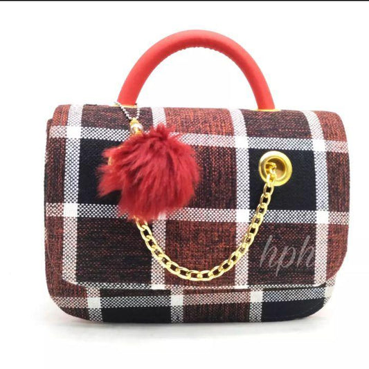 Girl's Jute Textured Shoulder Bag