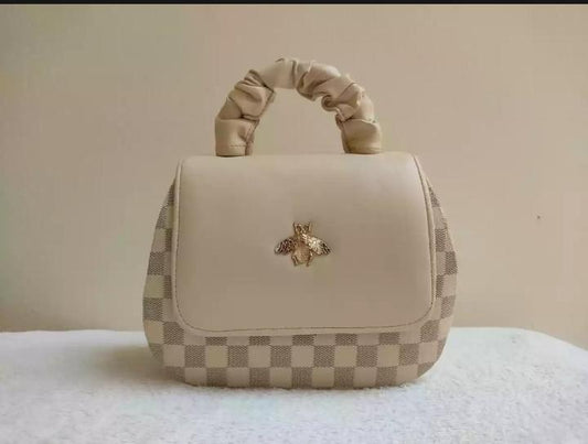 Girl's PU Leather Printed Shoulder Bag