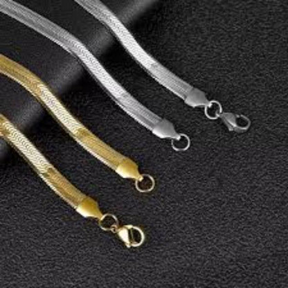 Funky Gold Plated Artificial Stones Chain