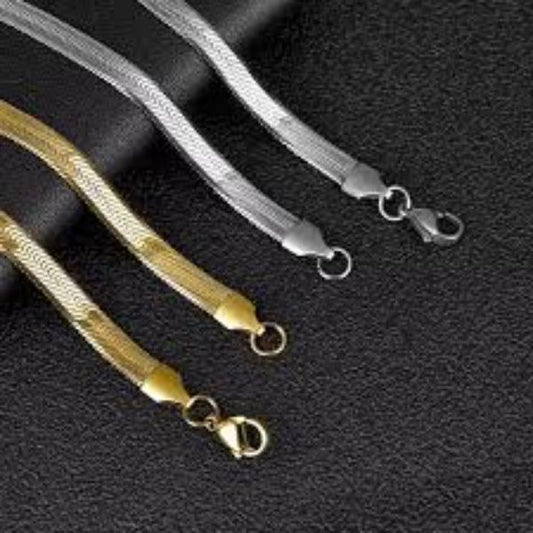 Funky Gold Plated Artificial Stones Chain