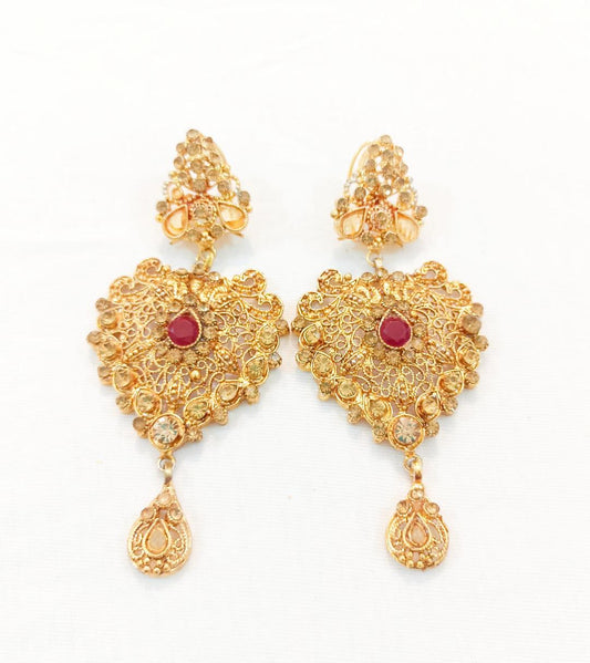 Stylish Maroon 2 Pcs Earrings - Perfect for Any Occasion