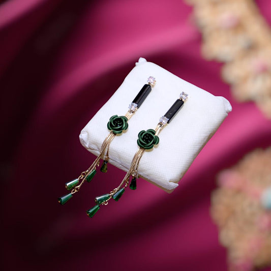 Flower Design Gold Plated Earrings
