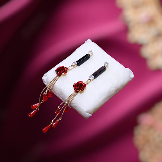 Flower Design Gold Plated Earrings