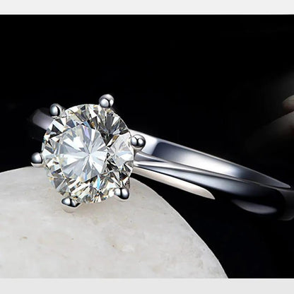 Modern Design Crystal Charm Ring for Unisex  1 Pc