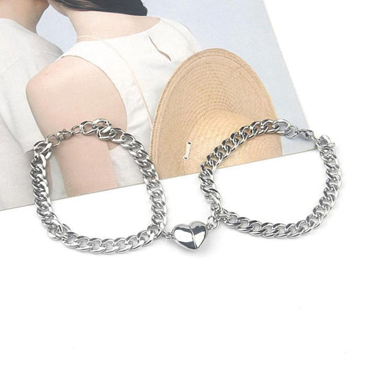 1 Pc Butterfly Hanging Resin Plating Artificial Stones Couple's Bracelet
