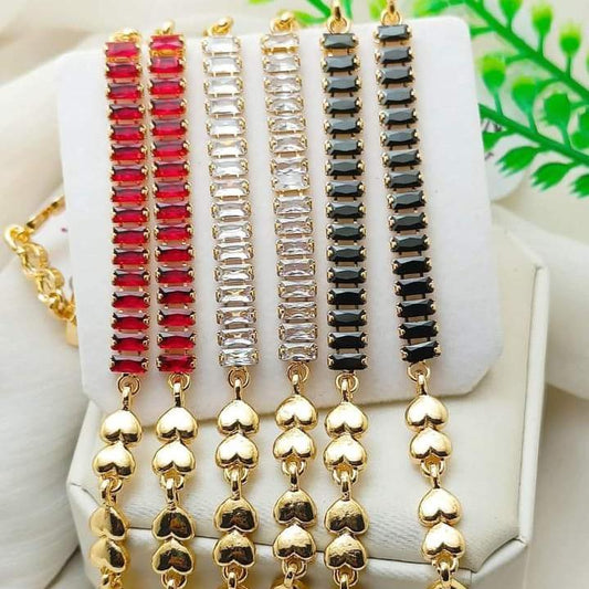 1 Pc Turkish Design Crystal Chain Bracelet