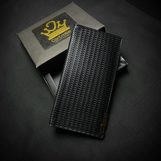 Unisex PU Leather Long Wallet with 6 Card Holder Pockets - 1 Pc
