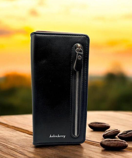 Unisex Leather Long Wallet - 1 Pc Multicolor  Stylish Accessory