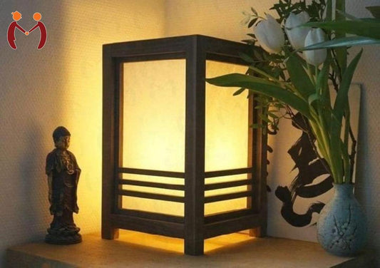 Modern Design 3D laser Cut Wooden Table Lamp
