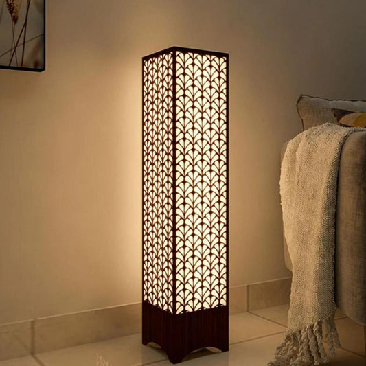 Large Size Wooden Side Table Lamp