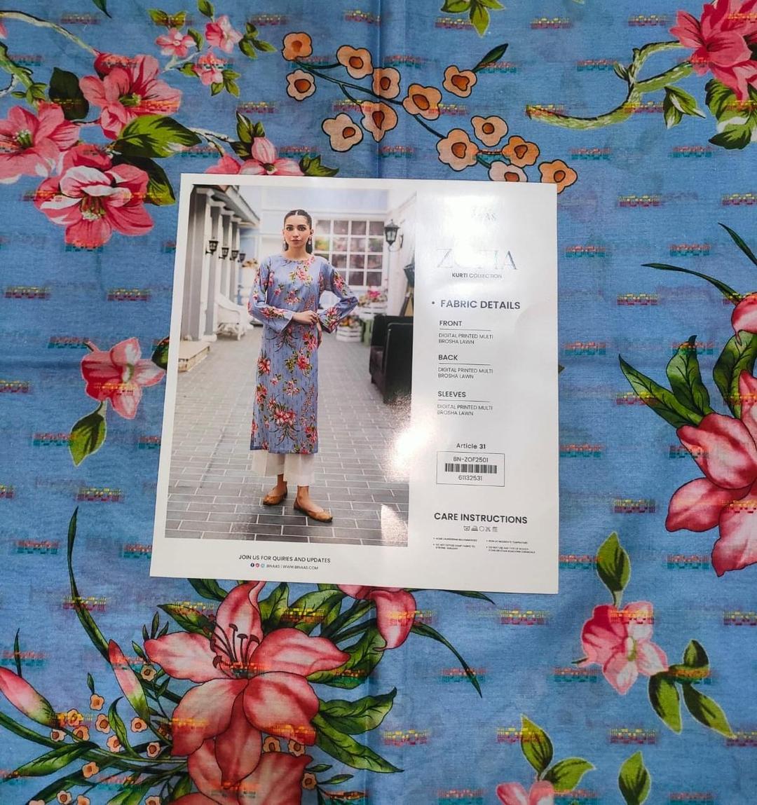 1 Pc Women's Unstitched Printed Kurti