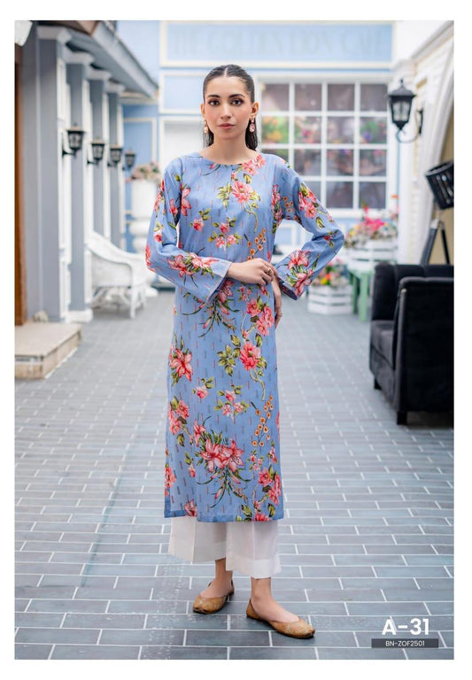 1 Pc Women's Unstitched Printed Kurti