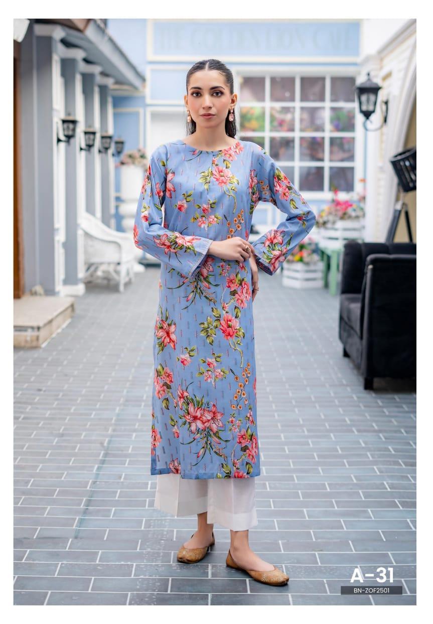 1 Pc Women's Unstitched Printed Kurti
