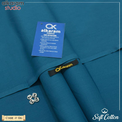 Men's Unstitched Soft Cotton Plain Suit