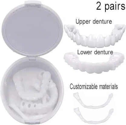 Snap On Fake Teeth - Easy Application for Instant Smile Transformation (1 Pc)