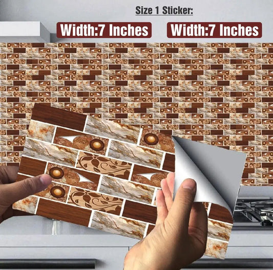 50 Pcs Marble Sticker Sheet - Enhances Kitchen Organization & Easy To Clean